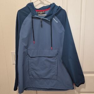 Columbia Two-Tone Blue Pullover Anorak MENS L